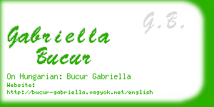 gabriella bucur business card